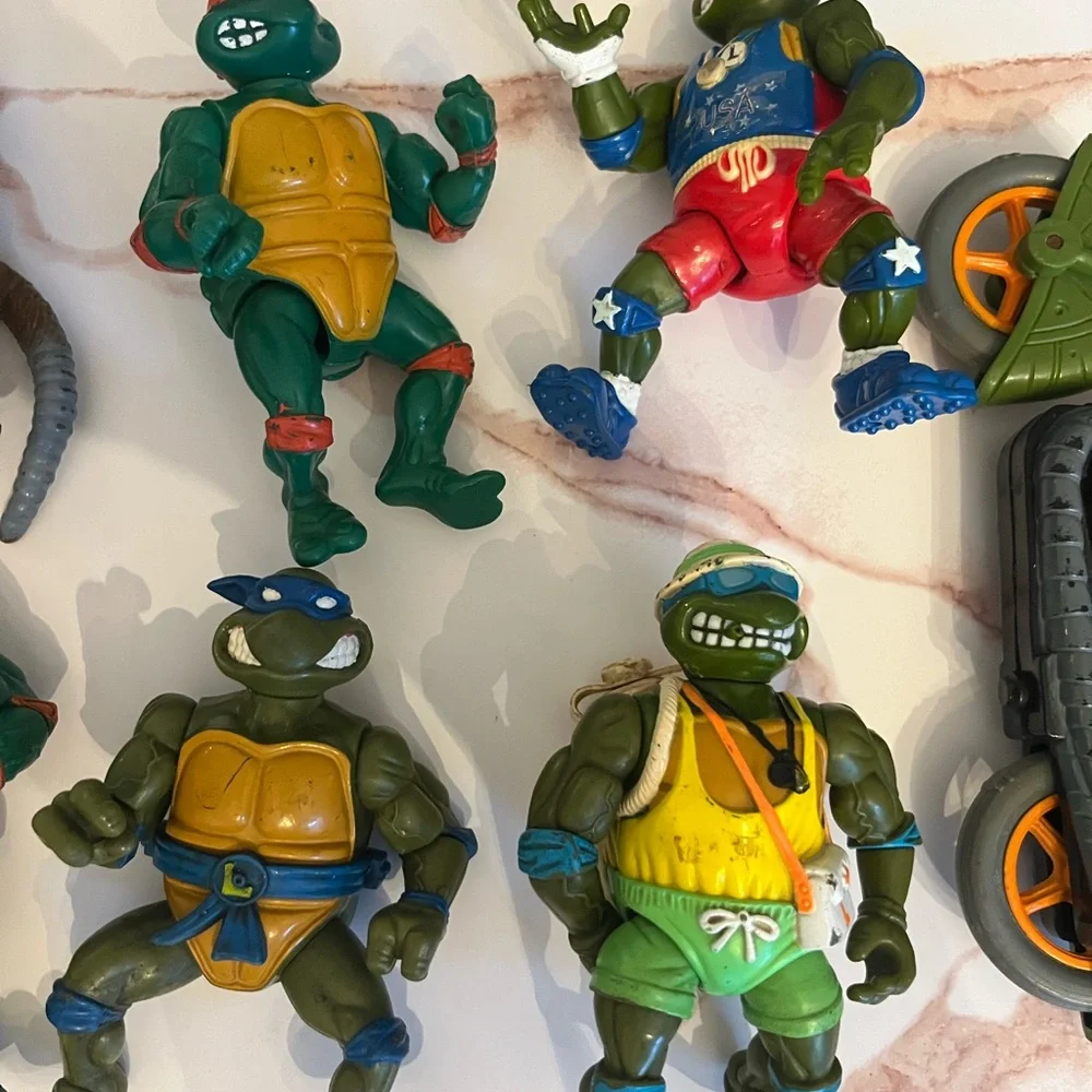 Vintage TMNT Action Figures 1988 1989 1992 Teenage Mutant Ninja Turtles - Picture 3 of 7